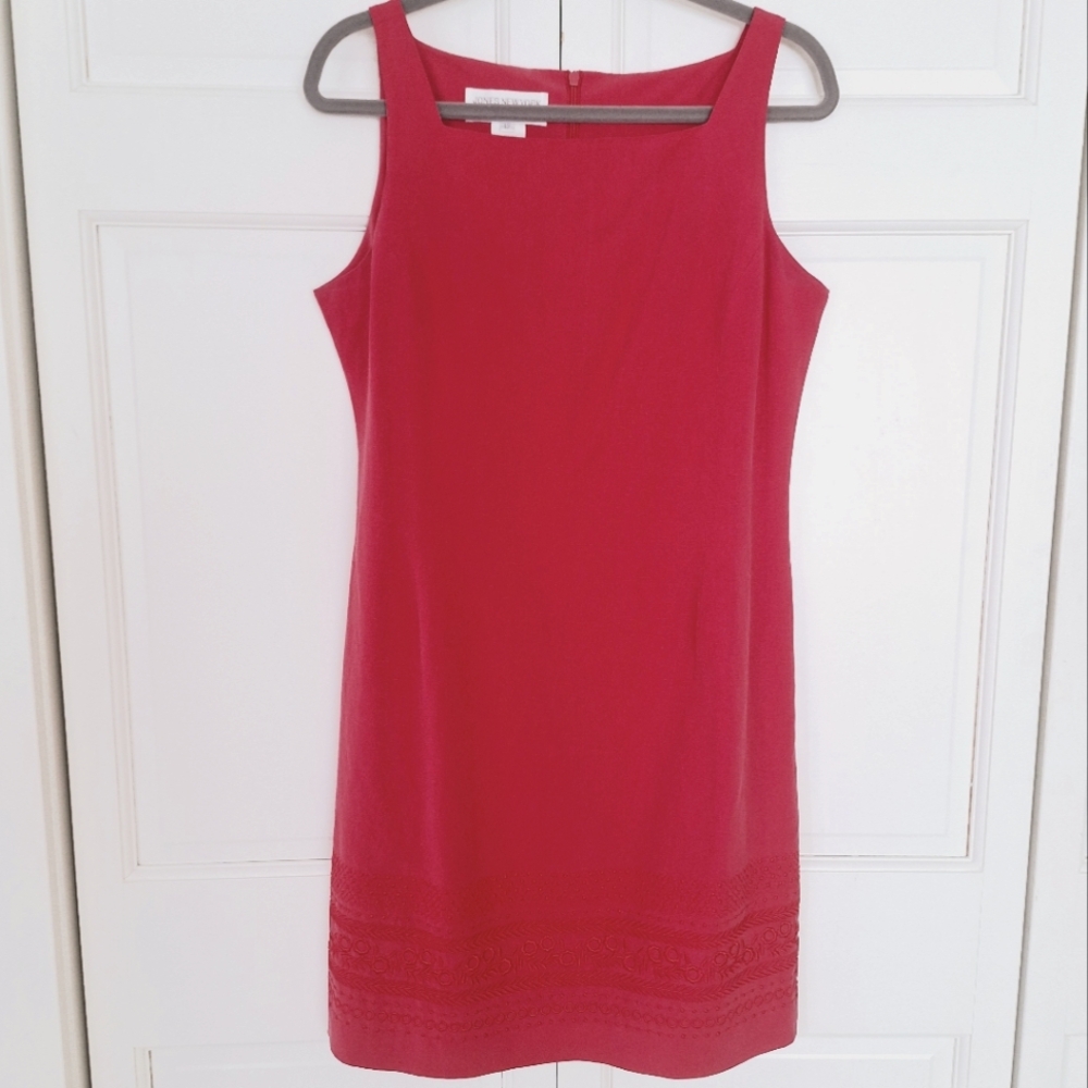 Jones New York silk/linen sheath dress